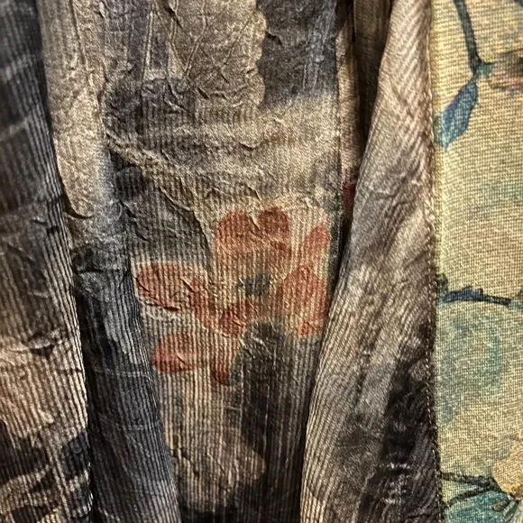 COLDWATER CREEK Foral Cascading Sweater Jacket - Picture 4 of 6